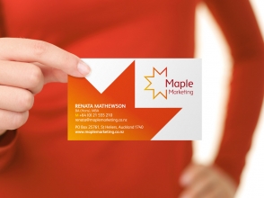 Maple Marketing business card