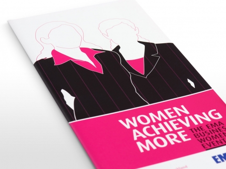 EMA Women Achieving More event brochure