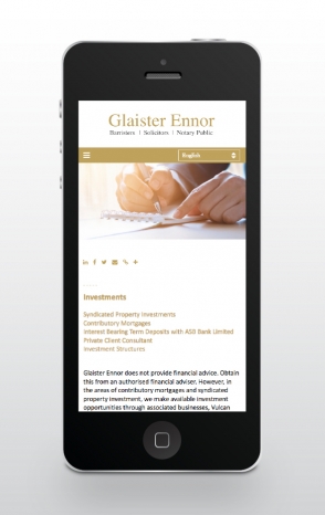 Glaister Ennor responsive website design