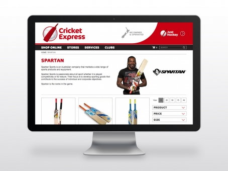 Cricket Express ecommerce website