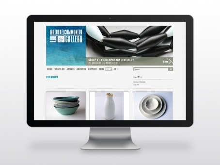 Waiheke Community Art Gallery ecommerce website