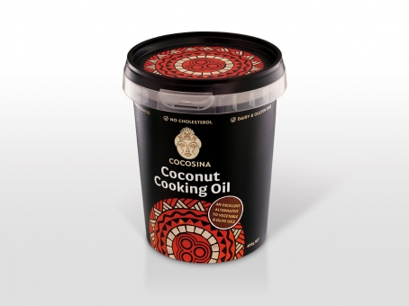 CocoSina coconut cooking oil packaging