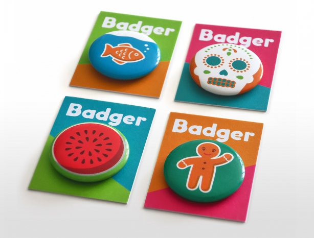 Badger badge packaging