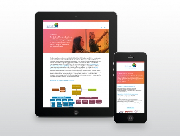 Stillbirth CRE responsive website design