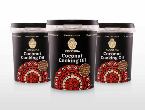 CocoSina coconut cooking oil packaging